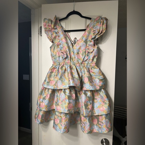 🆕 NWT Buddy Love Hudson Elastic Waist in Blue Floral 💐 - Picture 3 of 6